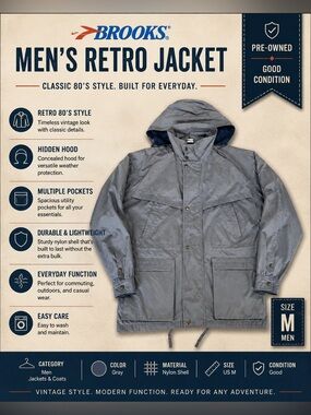 Brooks Retro Mens Jacket